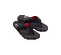 Volcom Victor - Sandalias cómodas con correa para hombre, Negro/Rojo, 42 EU