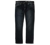 Volcom Vorta Slim Fit Stretch Denim Jeans-Comfortable-Flexible-Durable Pants, Azul Vintage, 30W/32L para Hombre