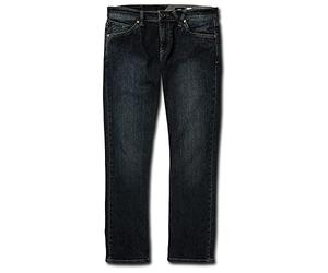 Volcom Vorta Slim Fit Stretch Denim Jeans-Comfortable-Flexible-Durable Pants, Azul Vintage, 30W/32L para Hombre