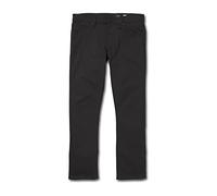 Volcom Vorta - Vaqueros elásticos ajustados para hombre, Negro sobre Negro - Nuevo, 28W x 34L