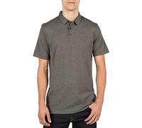 Volcom Wowzer Polo, Hombre, Gris Oscuro, M