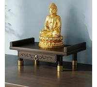 VOLDAX Altar Buda Mesa de Ofrendas, Mesa de Oración y Meditación, Soporte de Plegaria para Estatuas Guan Gong Guanyin, Adecuado Templos y Familias(39 * 26 * 12.5cm/15.3 * 10.2 * 4.9in)