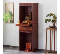 VOLDAX Altar Buda Mesa de Ofrendas, Mesa de Oración y Meditación, Soporte de Plegaria para Estatuas Guan Gong Guanyin(Brown A,172 * 50cm/67.7 * 19.7in)