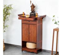 VOLDAX Altar Buda Mesa de Ofrendas, Soporte de Plegaria para Estatuas Guan Gong Guanyin, Mesa Feng Shui para Oración y Meditación(100 * 40 * 123cm/39.4 * 15.7 * 48.4in)