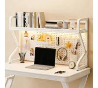 VOLDAX Estantería de Escritorio, Organizador de Escritorio para Almacenamiento de Oficina, Gran Capacidad, Multifuncional, para Oficina, Hogar, Escritorio, DIY Librería(White,50 * 66cm/19.7 * 26in)