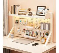 VOLDAX Estanteria Sobremesa, estantería de Escritorio, Organizador de Escritorio para Almacenamiento de Oficina, para la Oficina casa Estudio Dormitorio(100 * 63cm/39.4 * 24.8in)