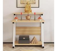 VOLDAX Mesa de Altar de Madera para Santuario Mesa De Meditación del Altar, Espacio Espiritual Personal para Oraciones Adivinación De Adivinación(Yellow,80cm/31.5in)