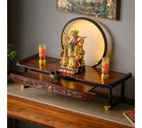 VOLDAX Mesa de Altar de meditación, Sala De Estar Sencilla Mesa de Altar, Decoración de Habitación, Soporte for Budistas/Casa de Té/Espiritual Espacio(80 * 28 * 19.5cm/31.5 * 11 * 7.7in)