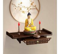 VOLDAX Mesa de Altar para Meditación, Altares de Oración Personales Chinos, Nicho de Buda, Mesa De MeditacióN De Altar, Adecuado Templos y Familias(39cm/15.4in)
