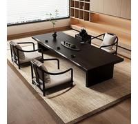 VOLDAX Mesa De Suelo Escritorio para Portátil, Minimalista De Mediados De Siglo Auxiliar para Sala de Estar Ventanal Espacio Pequeño(200 * 60cm/78.7 * 23.6in)