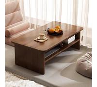 VOLDAX Mesa De Tatami Japonesa de 2 Niveles con Almacenamiento, Mesa de Altar for Meditación para Sala de Estar Ventanal Espacio Pequeño(60cm/23.6in)