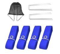 Voleibol Boundary Lines - Cinta para marcar al aire libre | 52,49 x 26,25 ft poliéster Webbing 1,97 pulgadas de ancho con bolsas de | Kit de corte deportivo portátil para el parque de práctica