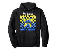 Voleibol Chica Mamá Rosa Sirvo Como Una Chica Quiero Una Lección Sudadera con Capucha