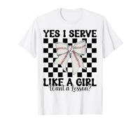 Voleibol Chica Sí Sirvo Como Una Chica Quiero Una Lección Camiseta