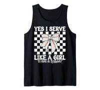 Voleibol Chica Sí Sirvo Como Una Chica Quiero Una Lección Camiseta sin Mangas