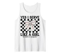 Voleibol Chica Sí Sirvo Como Una Chica Quiero Una Lección Camiseta sin Mangas