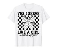 Voleibol Chica Sirvo Como Una Chica Quiero Una Lección Camiseta