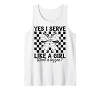 Voleibol Chica Sirvo Como Una Chica Quiero Una Lección Camiseta sin Mangas