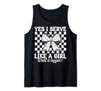 Voleibol Chica Sirvo Como Una Chica Quiero Una Lección Camiseta sin Mangas