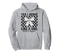 Voleibol Chica Sirvo Como Una Chica Quiero Una Lección Sudadera con Capucha