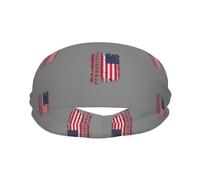 Voleibol con bandera de EE. UU. Eleva tu rendimiento con muñequeras de moda: ¡ideal para cualquier actividad!