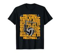 Voleibol Cristiano Isaías 40:31 Confía en Dios Camiseta