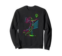 Voleibol Goteo Estilo Chica Jugador Volando para Power Net Hit Sudadera