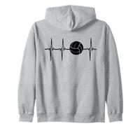 Voleibol Heartbeat - Voleiballer Passion Sudadera con Capucha