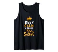 Voleibol Keep Calm And Trust The Setter Jugador de Voleibol Camiseta sin Mangas