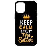 Voleibol Keep Calm And Trust The Setter Jugador de Voleibol Carcasa para iPhone 12/12 Pro