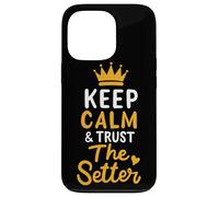 Voleibol Keep Calm And Trust The Setter Jugador de Voleibol Carcasa para iPhone 13 Pro