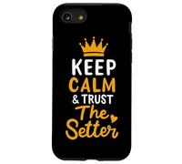 Voleibol Keep Calm And Trust The Setter Jugador de Voleibol Carcasa para iPhone SE (2020) / 7 / 8