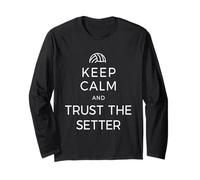 Voleibol Keep Calm and Trust The Setter Jugador de Voleibol Manga Larga