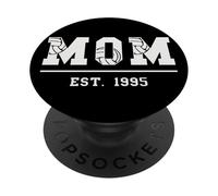 Vóleibol Mamá Desde 1995 Cumpleaños Día de la Madre PopSockets PopGrip Adhesivo