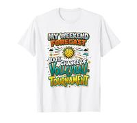 Voleibol Mamá Fin de Semana Pronóstico Torneo de Voleibol Camiseta