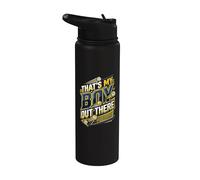 Voleibol Mamá Voleibol Papá Voleibol Padres Apoyo Stainless Steel Insulated Water Bottle