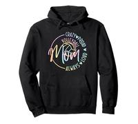 Voleibol Mom Crazy Proud Loud Always Tie Dye Día de la Madre Sudadera con Capucha