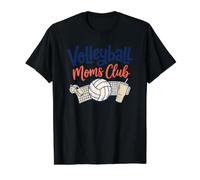 Voleibol Moms Club Game Day Court Side Team Spirit Madre Camiseta gráfica económica, Hombre, Negro, M