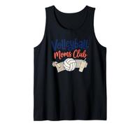 Voleibol Moms Club Game Day Court Side Team Spirit Madre Camiseta sin Mangas