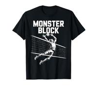 Voleibol Monster Block Deportes Camiseta