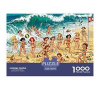 Voleibol Playa Marbella Puzzle De Madera Impermeable Puzzles De 1000 Piezas Regalos para Adultos Desafiante Y Estimulante Rompecabezas Juegos Educativos