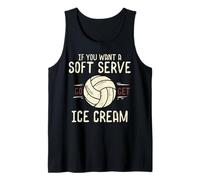 Voleibol Que Quieres Soft Serve Consigue Helado Mujeres Hombres Niños Camiseta sin Mangas