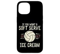 Voleibol Que Quieres Soft Serve Consigue Helado Mujeres Hombres Niños Carcasa para iPhone 15
