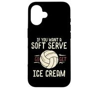 Voleibol Que Quieres Soft Serve Consigue Helado Mujeres Hombres Niños Carcasa para iPhone 16