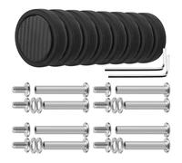 Volein rueda de repuesto para maleta, ruedas de goma resistentes al desgaste de 55 mm con rodamientos, kit de reparación giratoria para maletas