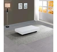 VOLERO', Mesa de Centro elevable y Extensible, Modelo Achille XL, Sistema de Subida y Bajada, Mesa Multifuncional (Blanco Lacado)