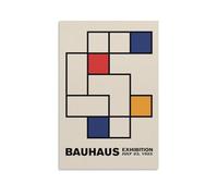 Voliko Bauhaus Design - Póster minimalista de estilo geométrico para decoración de pared, póster decorativo moderno para el hogar, 50 x 75 cm