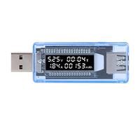 Volímetro USB LCD Digital, Tester de Corriente y Capacidad, Medidor de Voltaje y Energía - Monitorización en Tiempo Real, Memoria de Datos, Uso Universal para Dispositivos USB