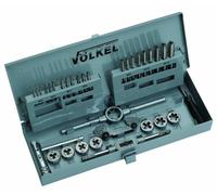 Volkel 49581 - Juego de machos y terrajas (3 a 12 mm, acero rápido)