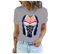 Volksfest T Shirt Kurzarm T Shirts Druck Bluse Tops Oktoberfest Party Shirt Witzig,Damen T-Shirt Für Das Oktoberfest Schatzerl Fun-Shirt Trachtenshirt Bierfest Outfit,Trachten T-Shirt Damen Stretch
